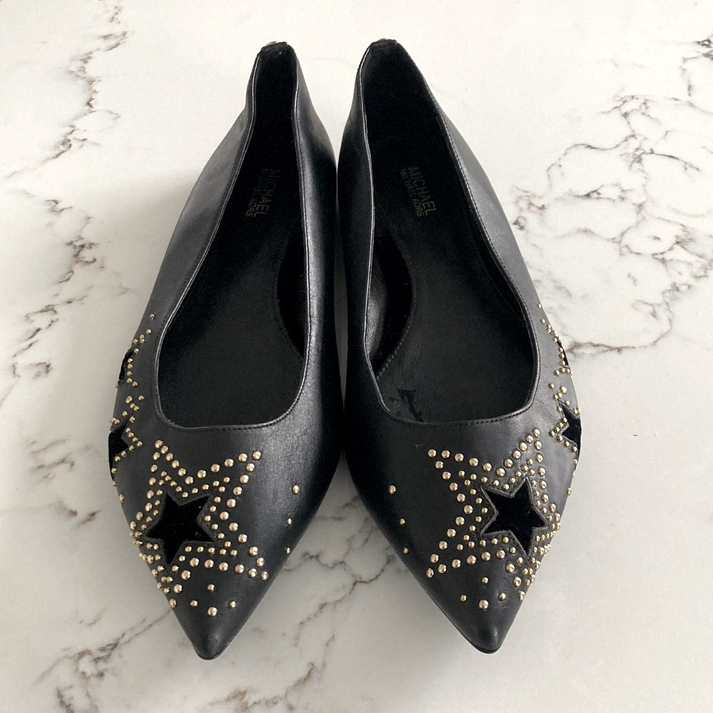 MICHAEL KORS Women’s LEATHER Slip On Flat Shoes Size 8M - Picture 3 of 7